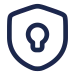 Shield Keyhole SVG Icon